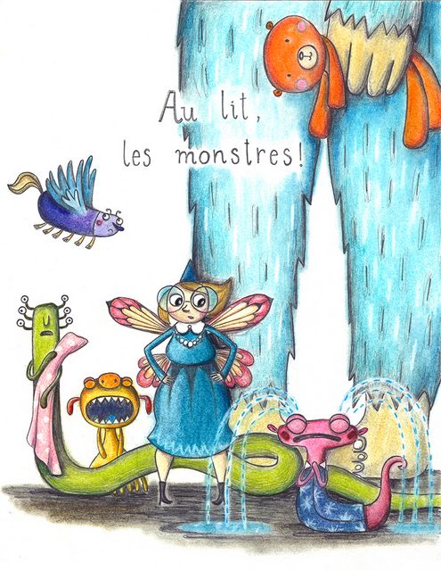 Démo de couverture pour le projet "Au lit les monstres"